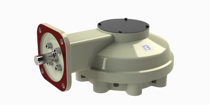 Фото товара: Редуктор многооборотный с конической передачей серия ПРК #2